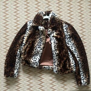 Super cute Blank NYC Faux cheetah jacket! Only worn a few times. Size Small.